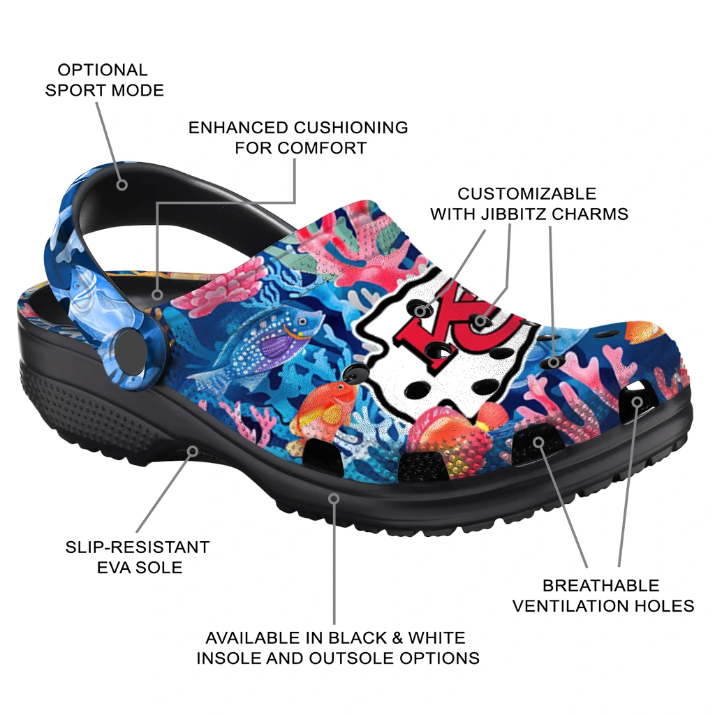 kansas city chiefs ocean wonders clogs new arrival kansas city chiefs ocean wonders clogs new arrival