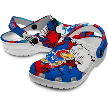 kansas jayhawks cloud splash clogs high quality