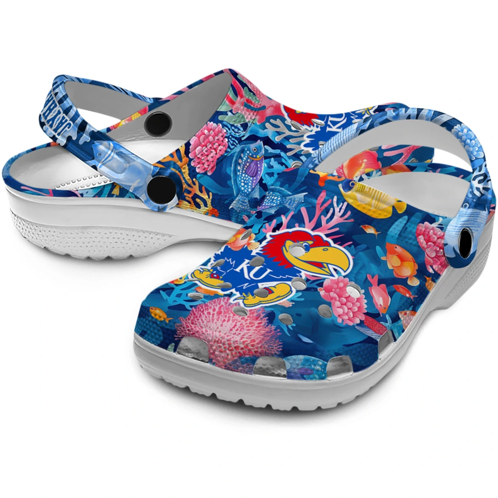 kansas jayhawks ocean wonders clogs high quality kansas jayhawks ocean wonders clogs high quality