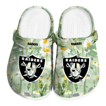 las vegas raiders daisy cluster clogs best selling