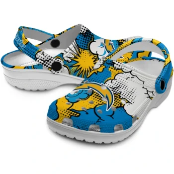 los angeles chargers cloud splash clogs high quality