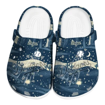 los angeles dodgers night cactus clogs best selling