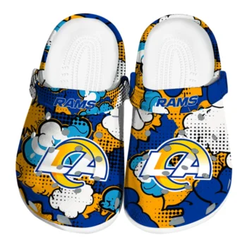los angeles rams cloud splash clogs best selling