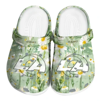 los angeles rams daisy cluster clogs best selling