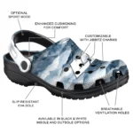 los angeles rams mountain peaks clogs best selling