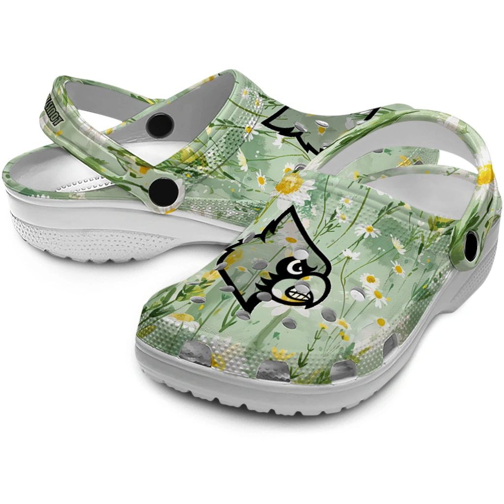 louisville cardinals daisy cluster clogs high quality louisville cardinals daisy cluster clogs high quality