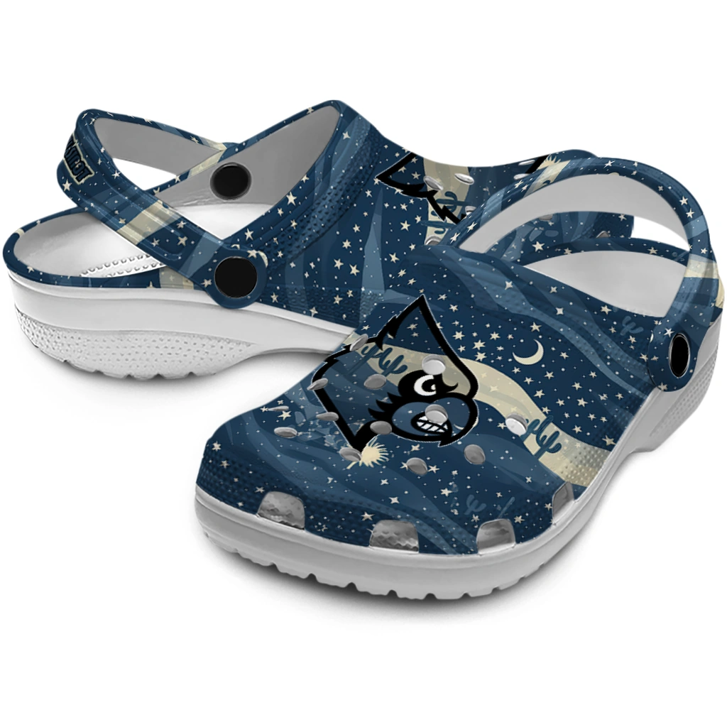 louisville cardinals night cactus clogs high quality louisville cardinals night cactus clogs high quality