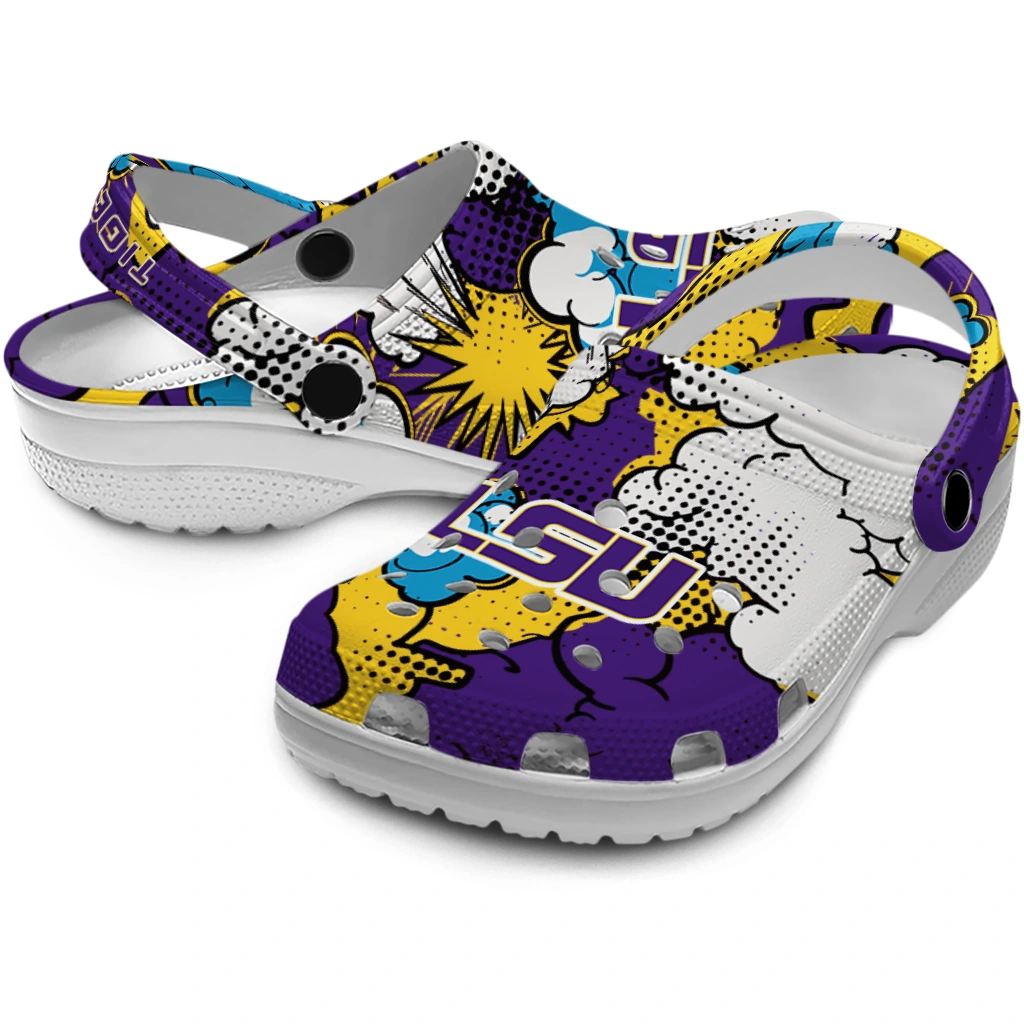 lsu tigers cloud splash clogs high quality lsu tigers cloud splash clogs high quality