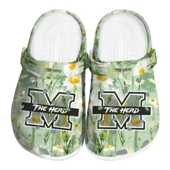 marshall thundering herd daisy cluster clogs best selling