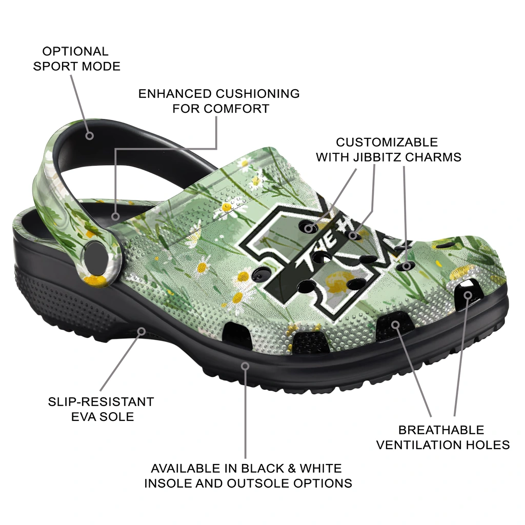 marshall thundering herd daisy cluster clogs new arrival marshall thundering herd daisy cluster clogs new arrival