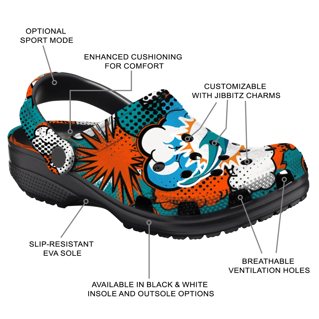 miami dolphins cloud splash clogs new arrival miami dolphins cloud splash clogs new arrival