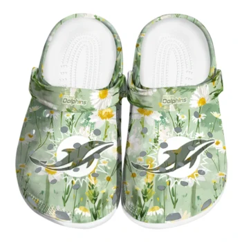 miami dolphins daisy cluster clogs best selling