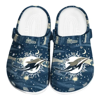 miami dolphins night cactus clogs best selling