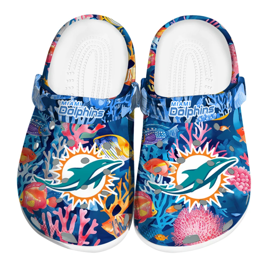 miami dolphins ocean wonders clogs best selling miami dolphins ocean wonders clogs best selling