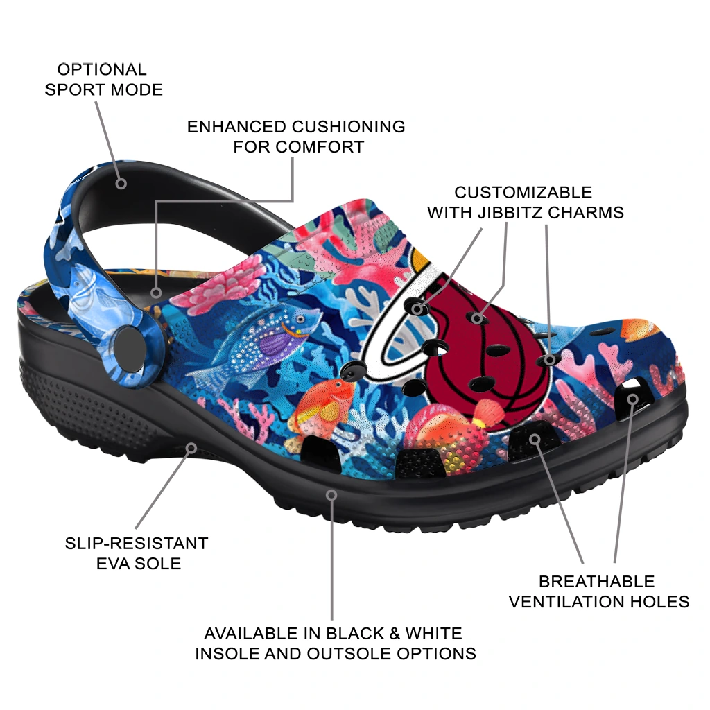 miami heat ocean wonders clogs new arrival miami heat ocean wonders clogs new arrival