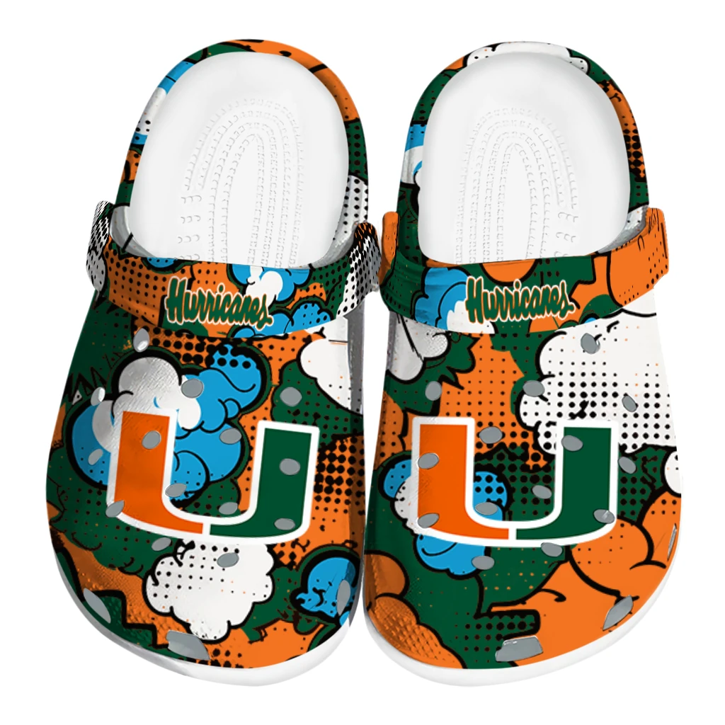 miami hurricanes cloud splash clogs best selling miami hurricanes cloud splash clogs best selling