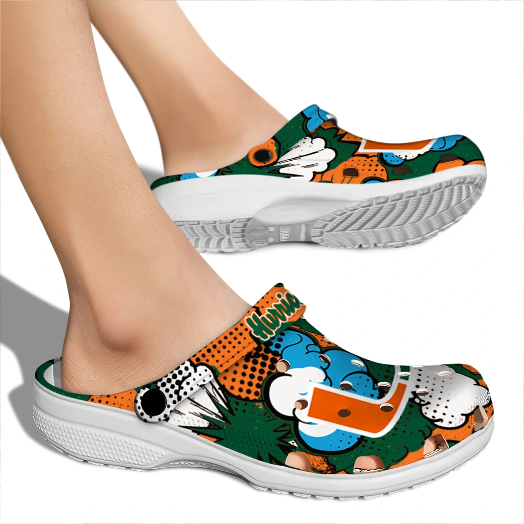 miami hurricanes cloud splash clogs fashion forward miami hurricanes cloud splash clogs fashion forward