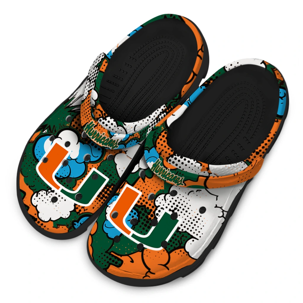 miami hurricanes cloud splash clogs latest model miami hurricanes cloud splash clogs latest model