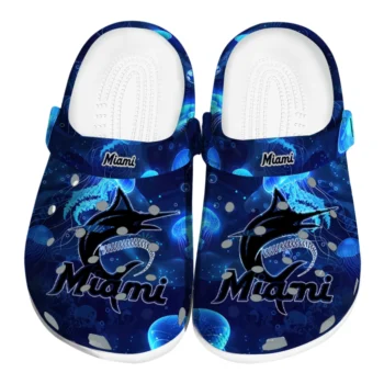 miami marlins jellyfish ocean clogs best selling
