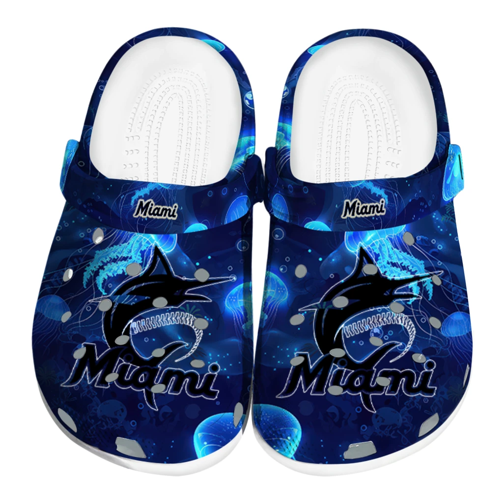 miami marlins jellyfish ocean clogs best selling miami marlins jellyfish ocean clogs best selling