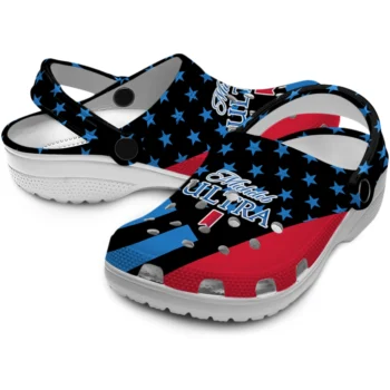 michelob ultra stars scatter black blue clogs high quality hey clogs