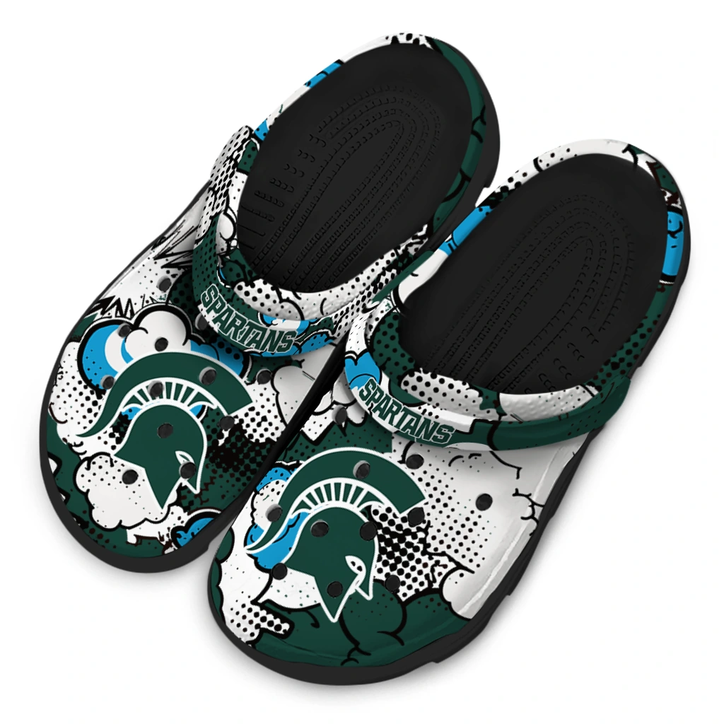 michigan state spartans cloud splash clogs latest model michigan state spartans cloud splash clogs latest model