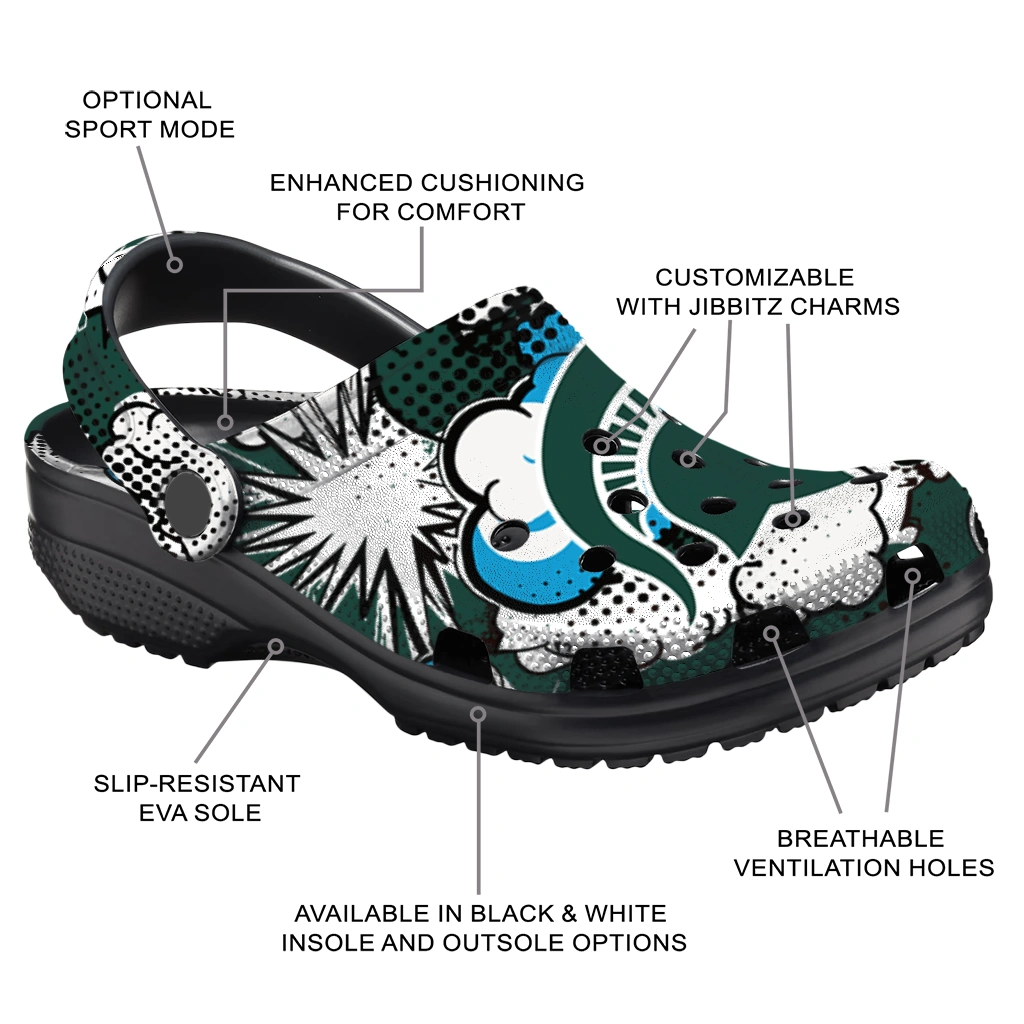 michigan state spartans cloud splash clogs new arrival michigan state spartans cloud splash clogs new arrival