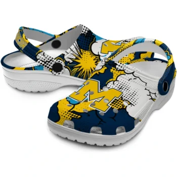 michigan wolverines cloud splash clogs high quality
