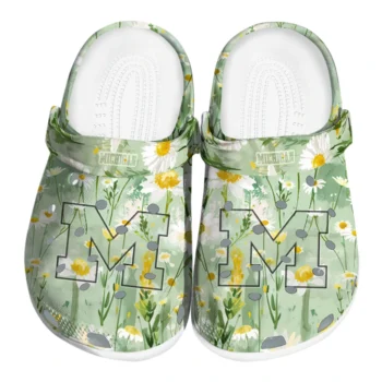 michigan wolverines daisy cluster clogs best selling