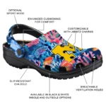 michigan wolverines ocean wonders clogs best selling