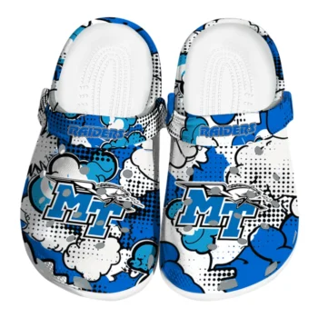 middle tennessee blue raiders cloud splash clogs best selling
