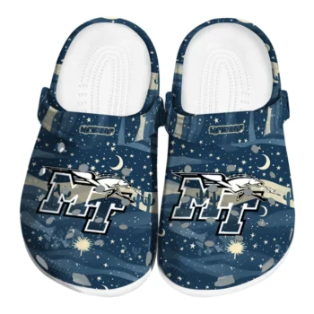 middle tennessee blue raiders night cactus clogs best selling