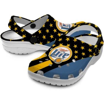 miller lite star parade black yellow clogs high quality hey clogs