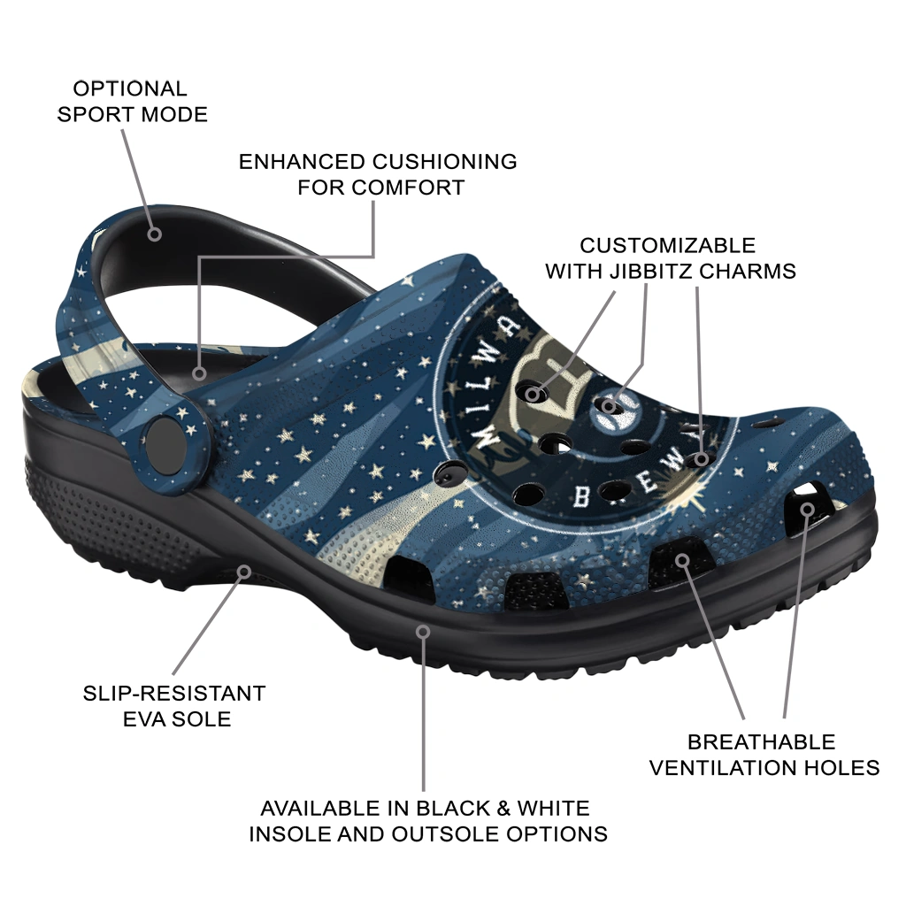 milwaukee brewers night cactus clogs new arrival milwaukee brewers night cactus clogs new arrival