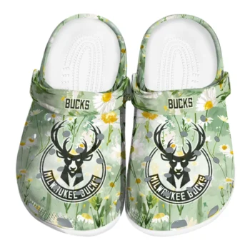milwaukee bucks daisy cluster clogs best selling