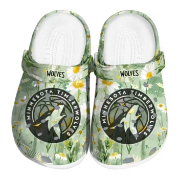 minnesota timberwolves daisy cluster clogs best selling
