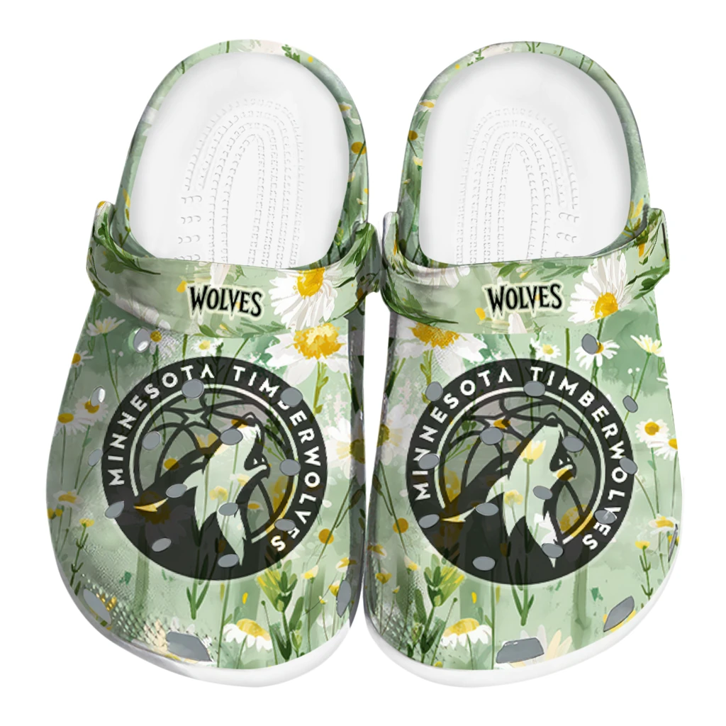 minnesota timberwolves daisy cluster clogs best selling minnesota timberwolves daisy cluster clogs best selling