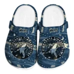 minnesota timberwolves night cactus clogs best selling