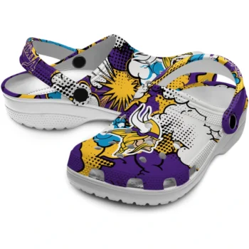 minnesota vikings cloud splash clogs high quality