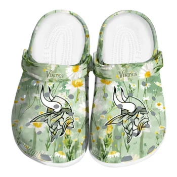 minnesota vikings daisy cluster clogs best selling