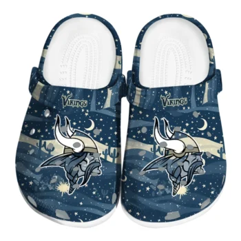 minnesota vikings night cactus clogs best selling
