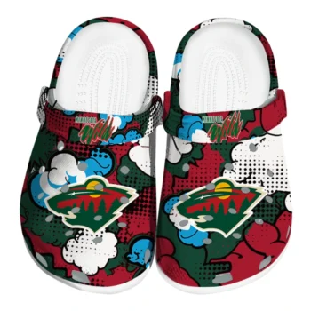 minnesota wild cloud splash clogs best selling