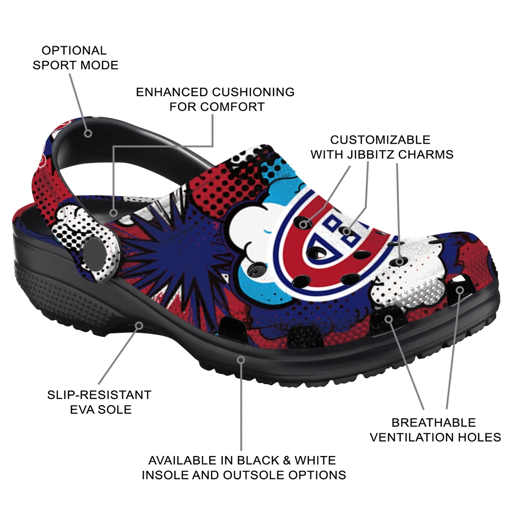montreal canadiens cloud splash clogs new arrival montreal canadiens cloud splash clogs new arrival