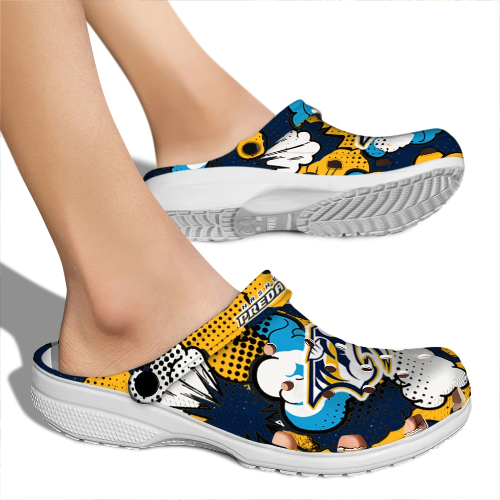 nashville predators cloud splash clogs fashion forward nashville predators cloud splash clogs fashion forward