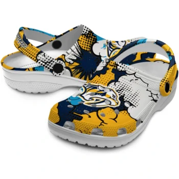 nashville predators cloud splash clogs high quality