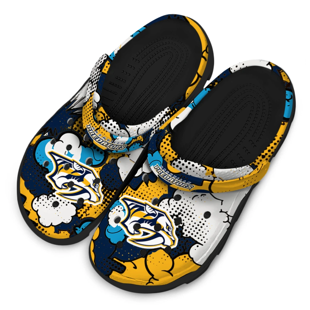 nashville predators cloud splash clogs latest model nashville predators cloud splash clogs latest model