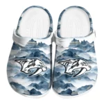 nashville predators mountain peaks clogs best selling