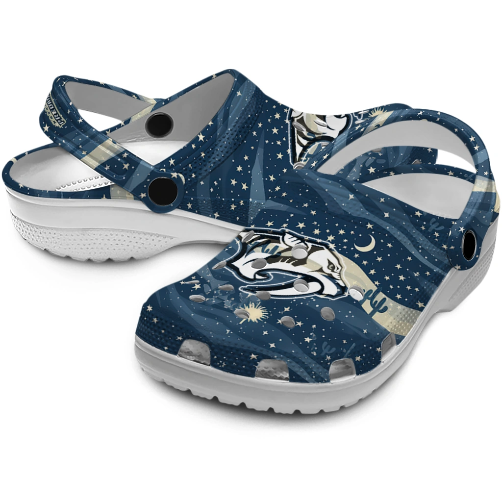 nashville predators night cactus clogs high quality nashville predators night cactus clogs high quality