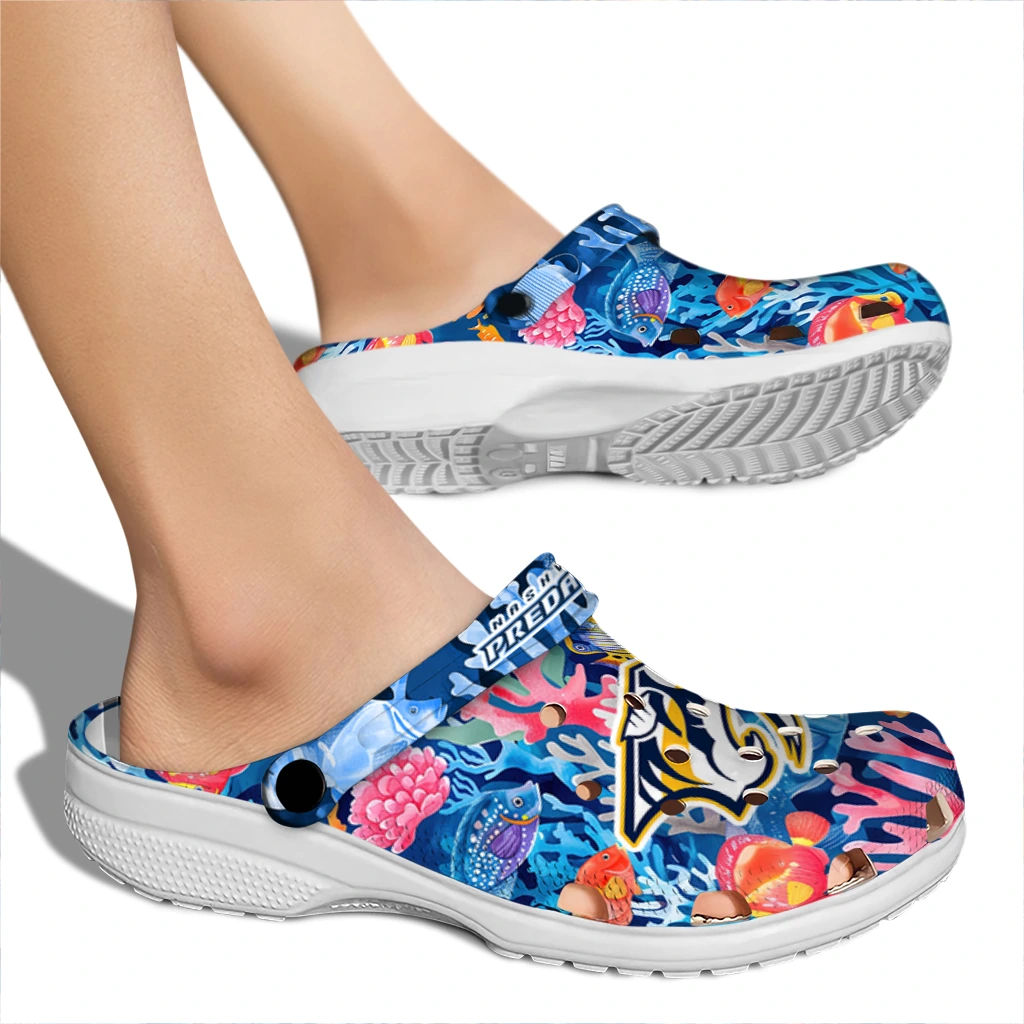 nashville predators ocean wonders clogs fashion forward nashville predators ocean wonders clogs fashion forward