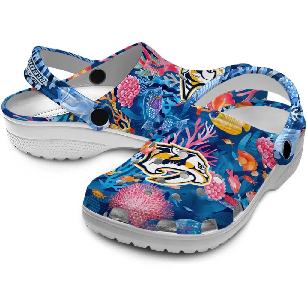nashville predators ocean wonders clogs high quality nashville predators ocean wonders clogs high quality